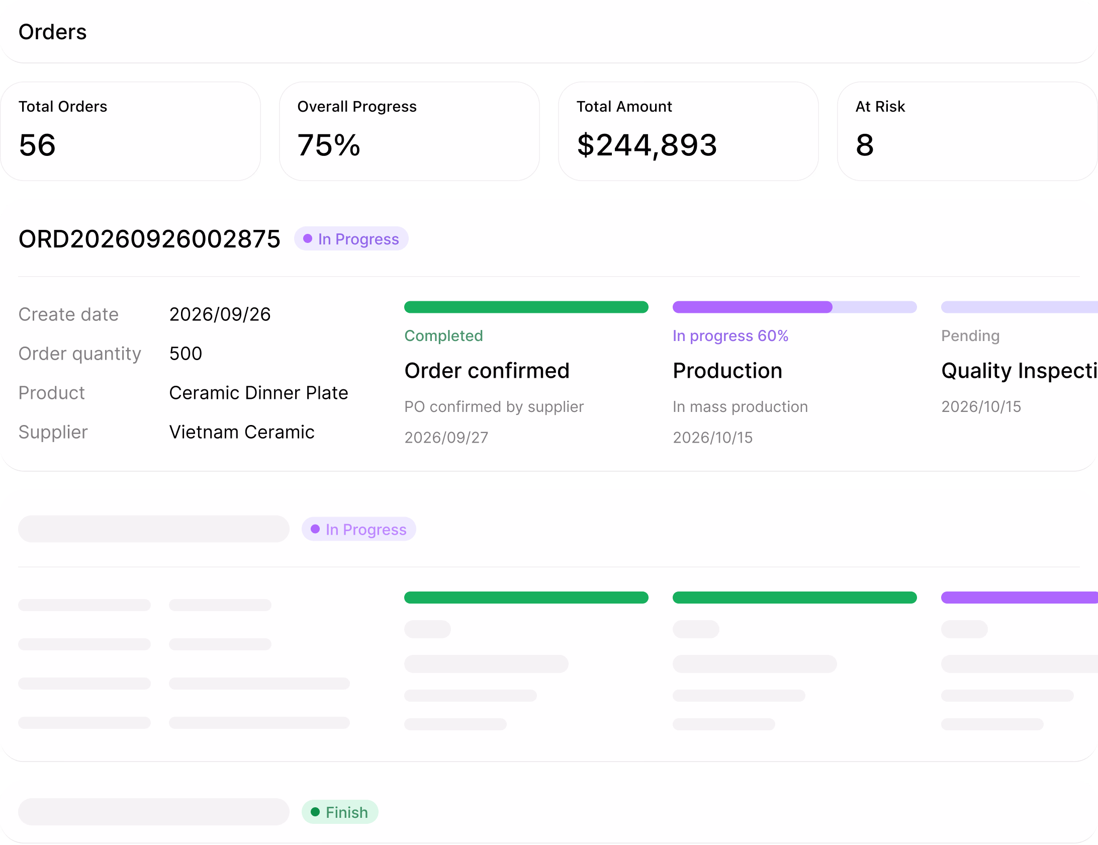 Automated Production Tracking